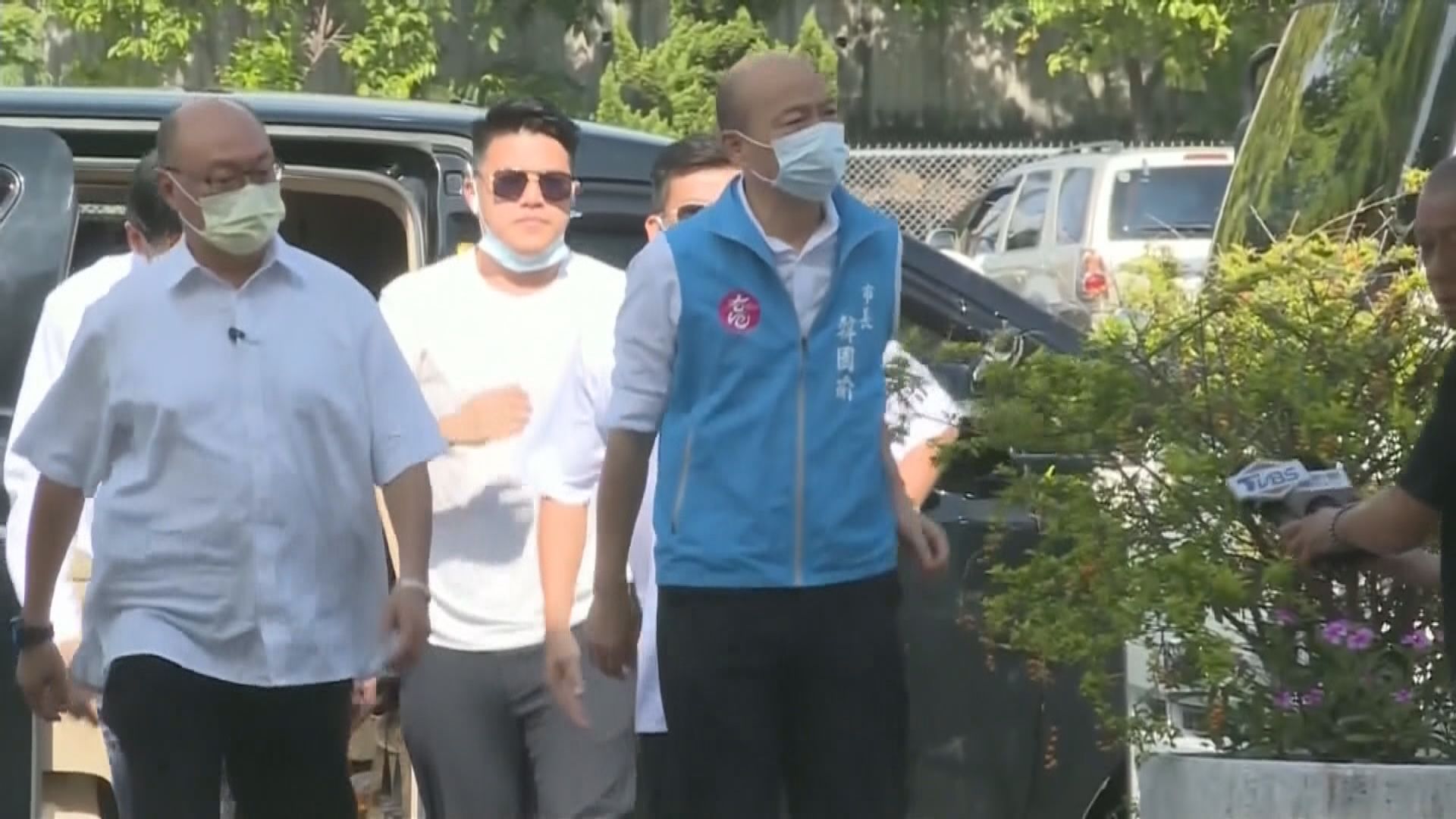 韓國瑜在高雄市政府最後一日上班