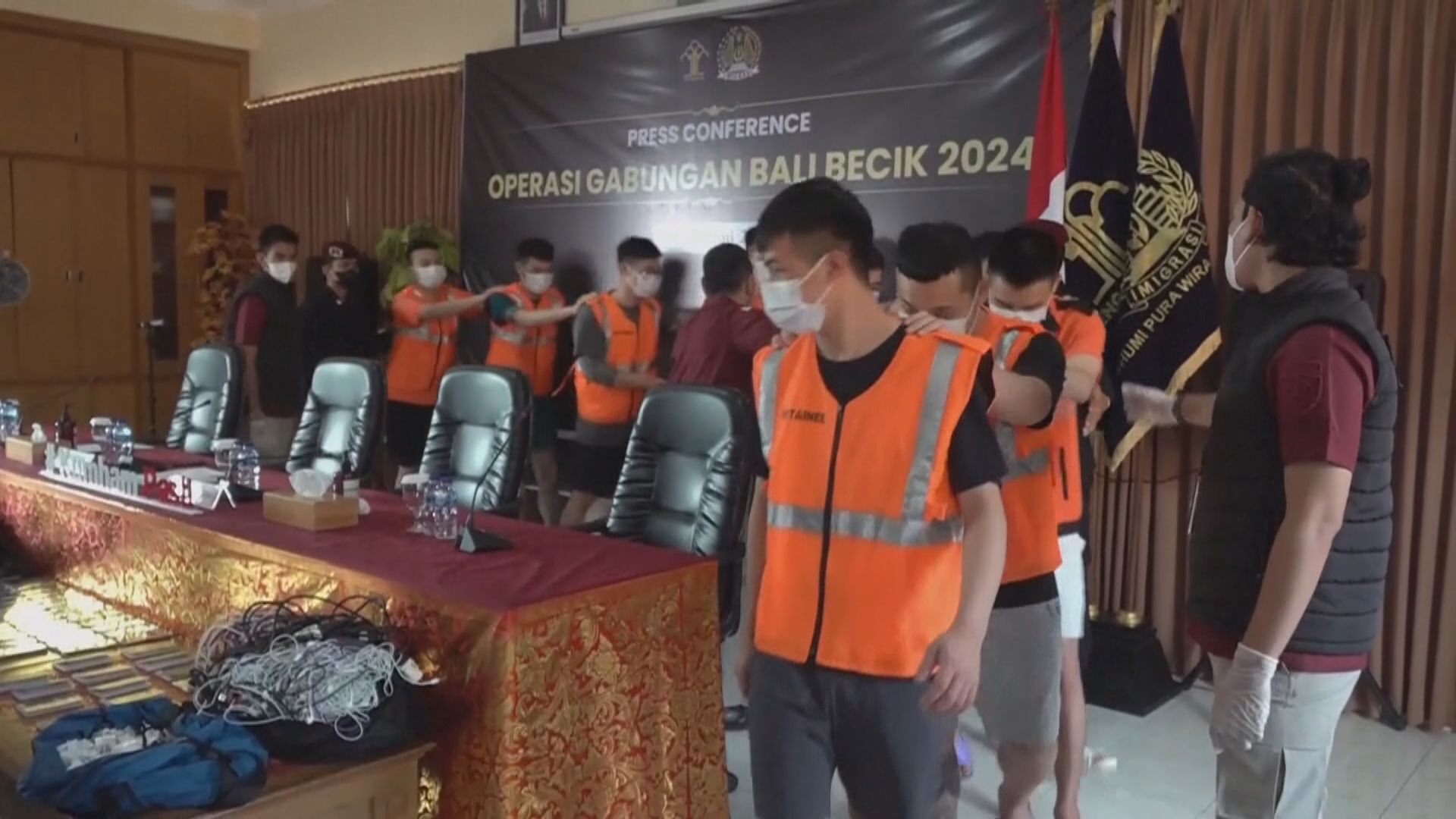 多名台灣人在印尼被捕 涉違逗留條件從事跨境網絡犯罪