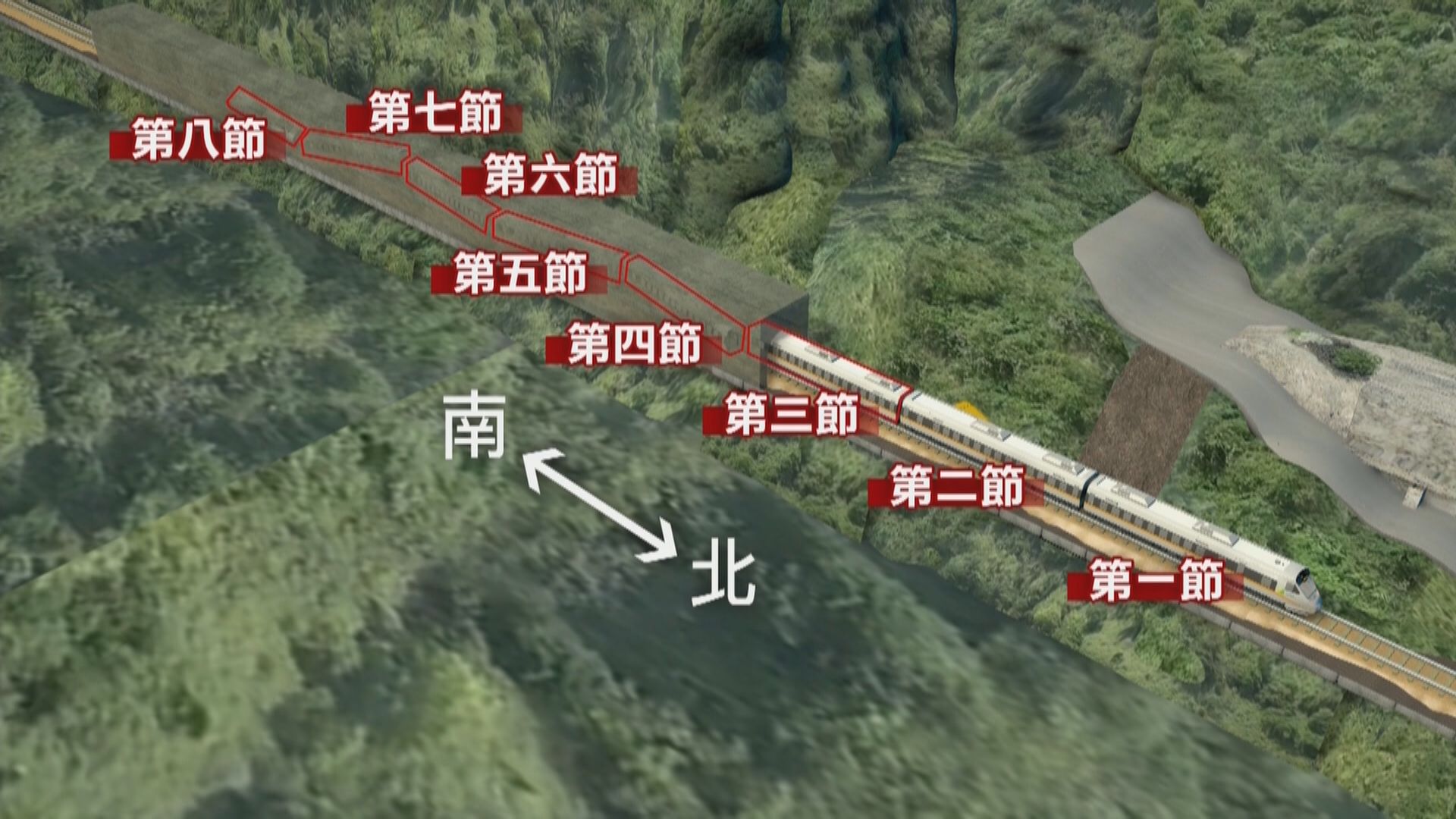 台鐵出軌事故　工作人員搶修部分路軌盼午夜前拖出第三節車廂