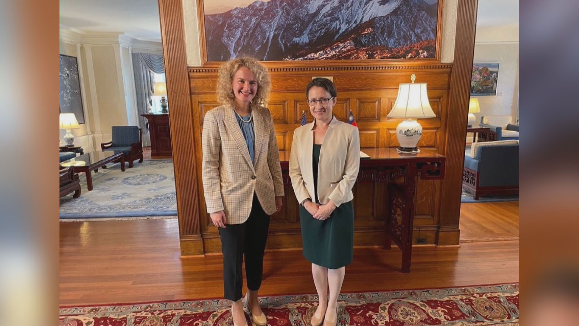 立陶宛經濟部長與台駐美代表會面