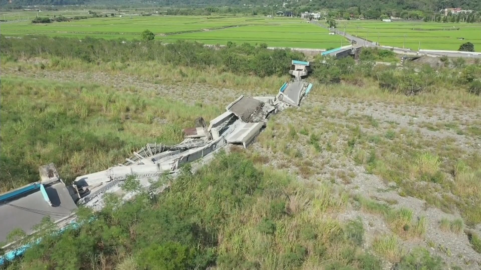 台灣花蓮縣卓溪鄉早上錄得一次5.9級餘震