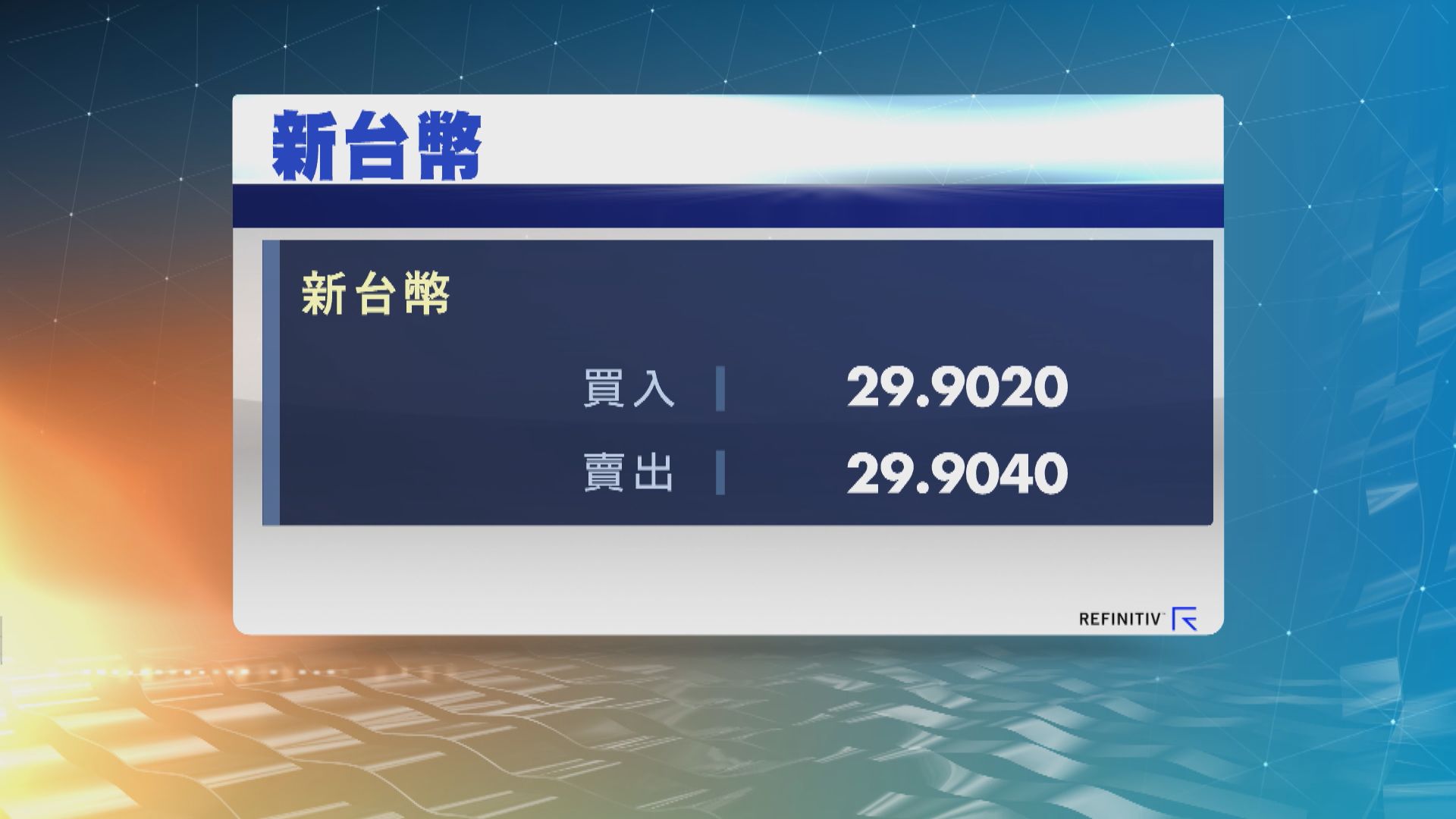 蔡英文連任　新台幣兌美元見一半年高位