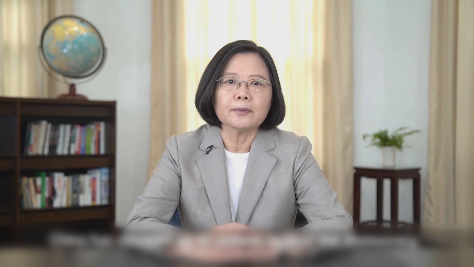 蔡英文首次在歐洲議會發表錄影演說