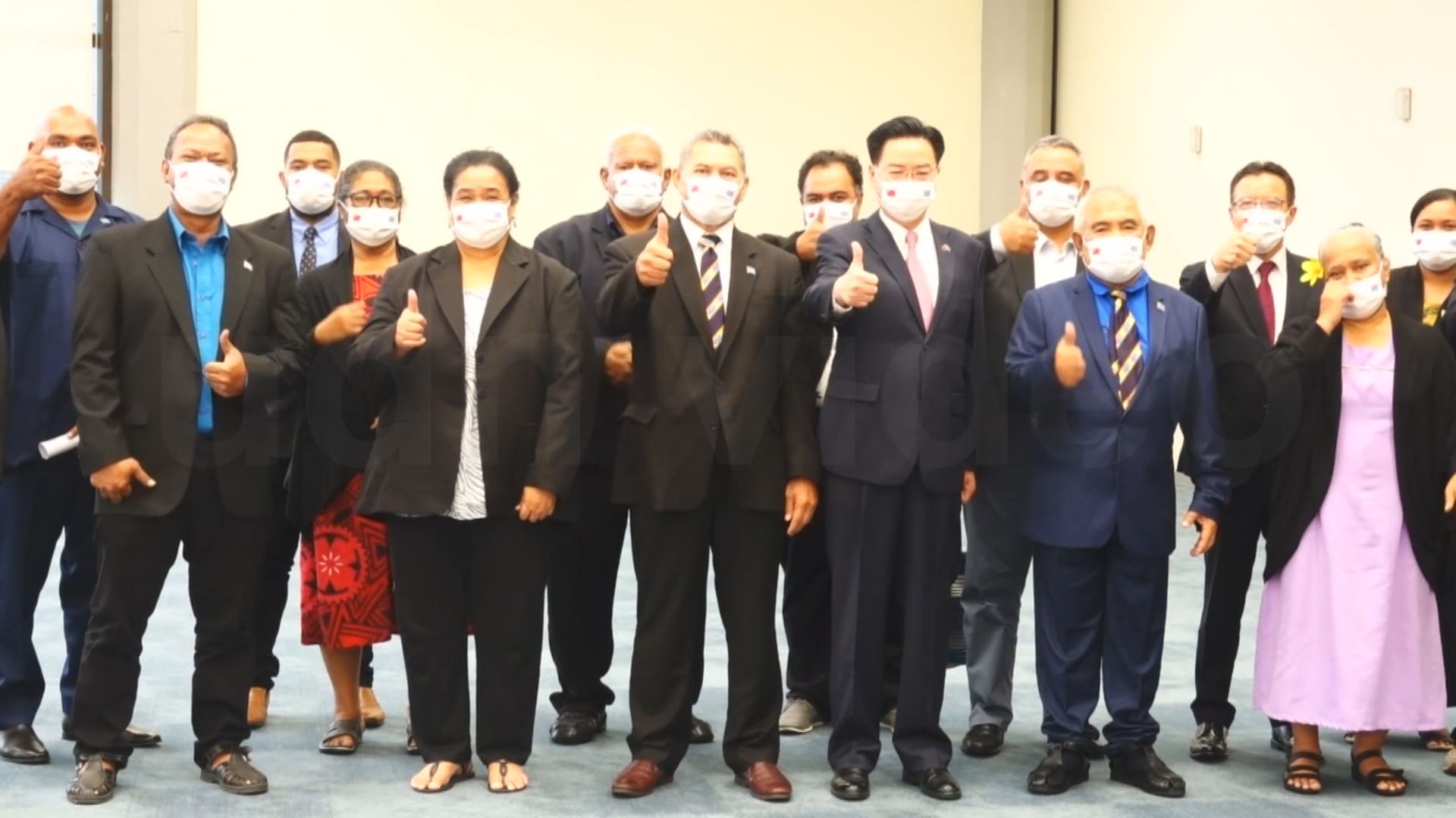 太平洋島國圖瓦盧總理伉儷應邀率團訪問台灣