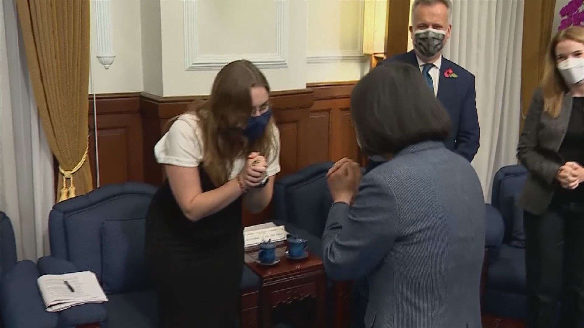 蔡英文接見英國訪問團　稱願與盟友建立更具韌性全球供應鏈