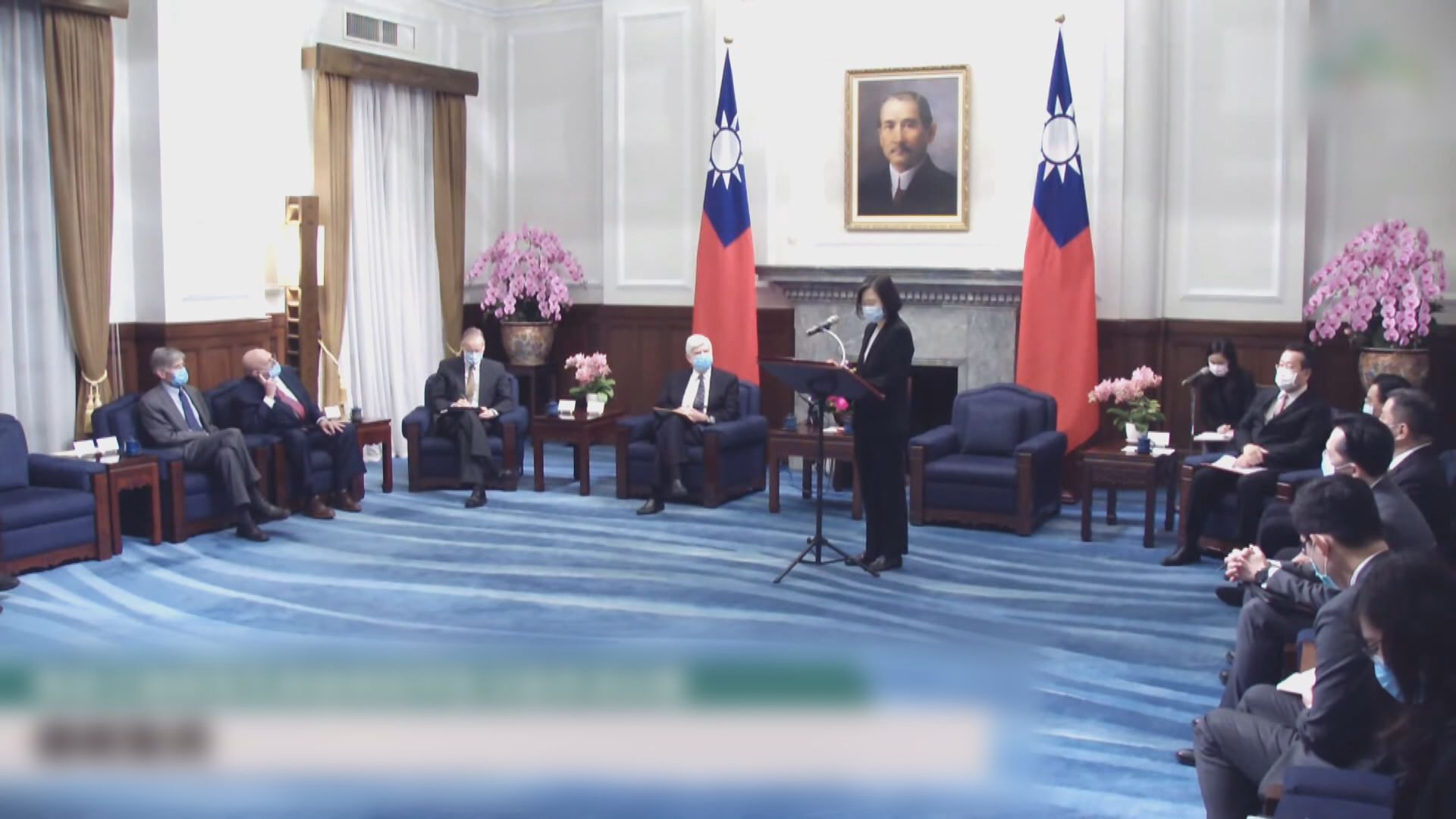 蔡英文會見美國非官方代表團　指雙方會合作阻大陸挑釁