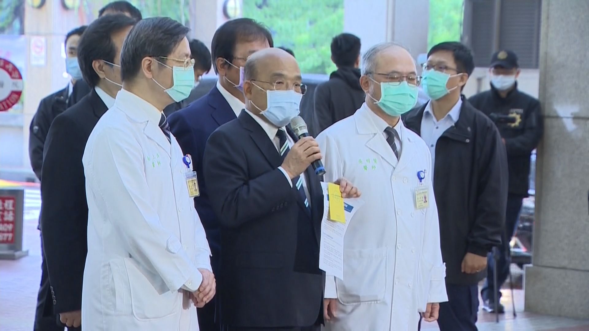 台灣開始接種疫苗　蘇貞昌：會積極研發本土疫苗