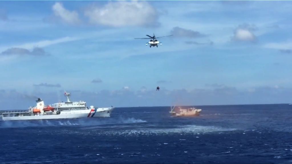 台海軍聯同海巡署舉行護漁演習