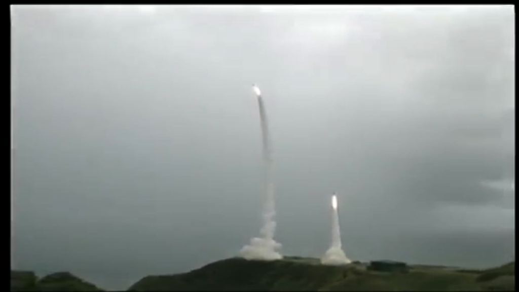 台灣試射艦射天弓三型飛彈