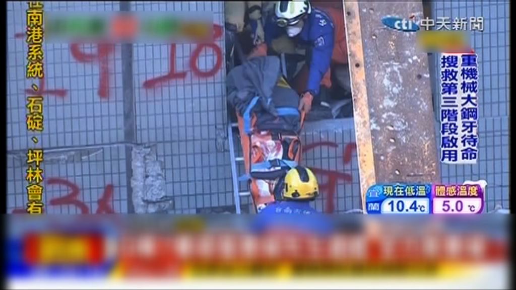 台南維冠金龍大樓一名女子早上獲救