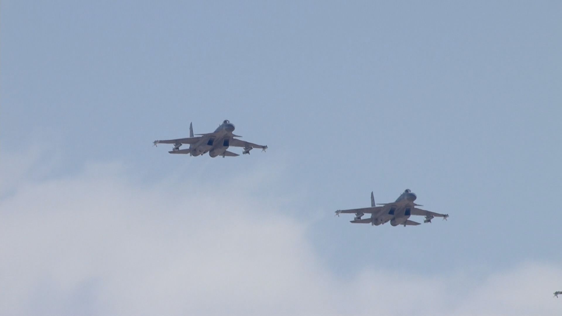 台灣軍方稱偵獲103架次解放軍軍機 近期單日新高