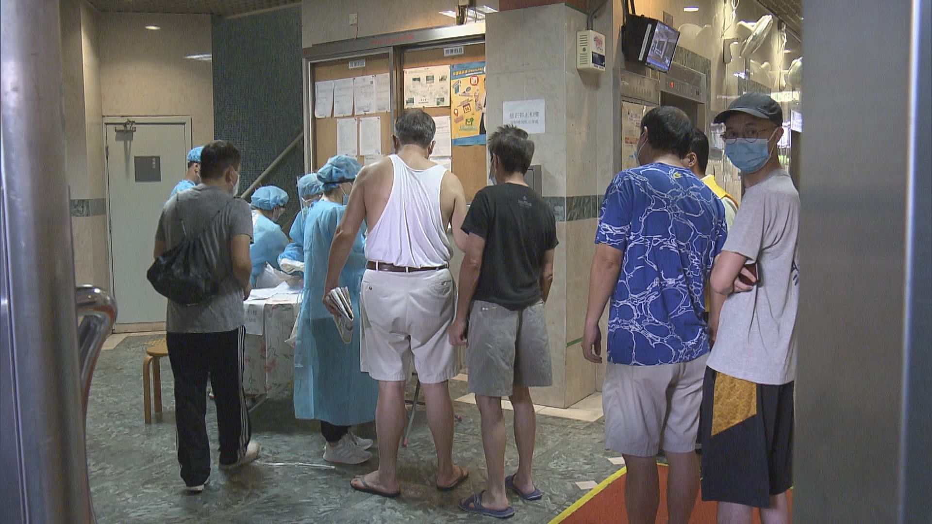 政府為慈雲山牛頭角五公共屋邨居民做免費病毒檢測