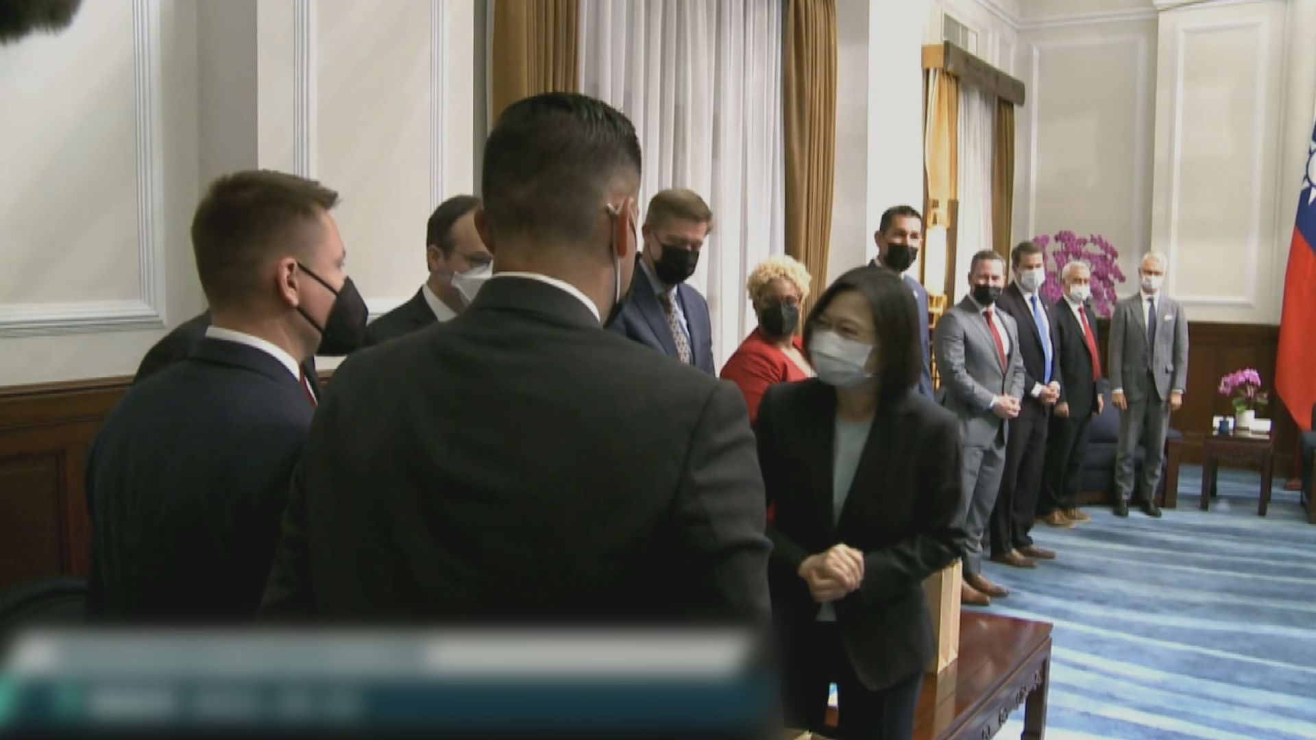 蔡英文接見美國眾議員　強調台灣願跟美國合作維護和平穩定