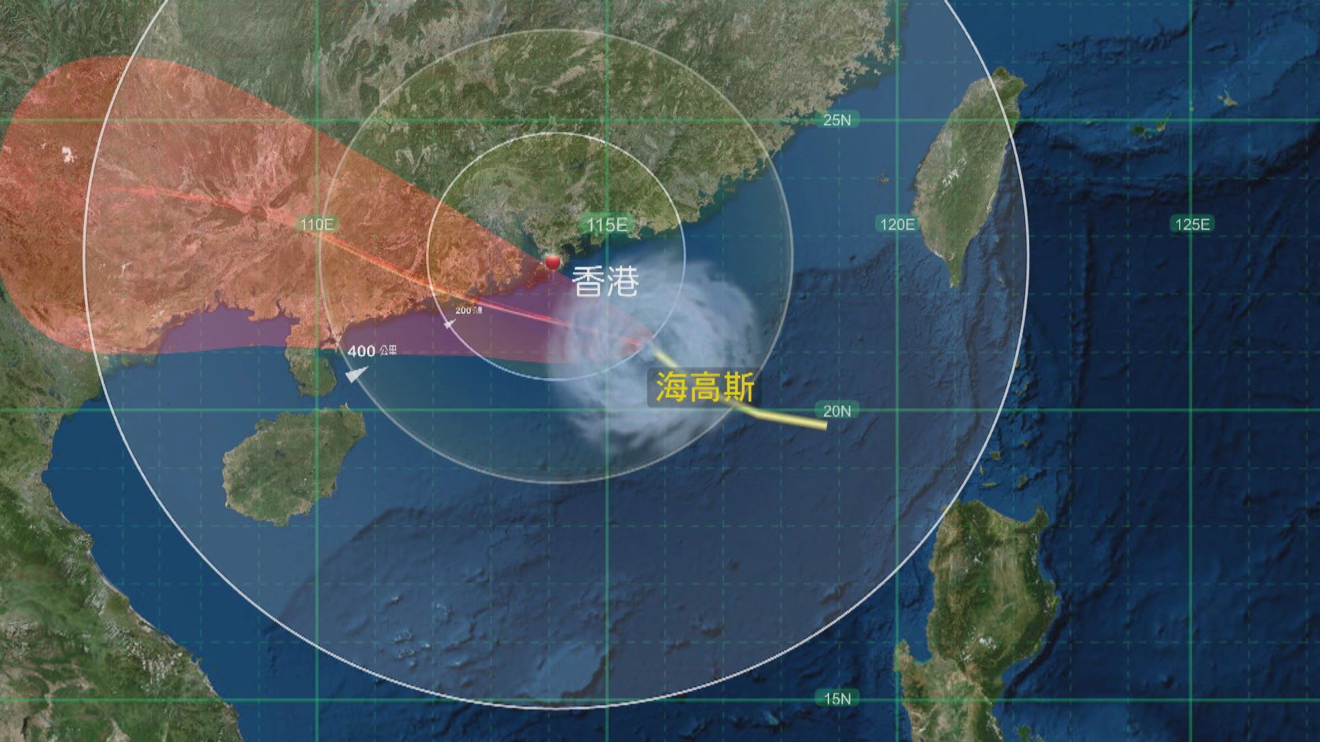 天文台考慮晚上十時至午夜改發八號烈風或暴風信號