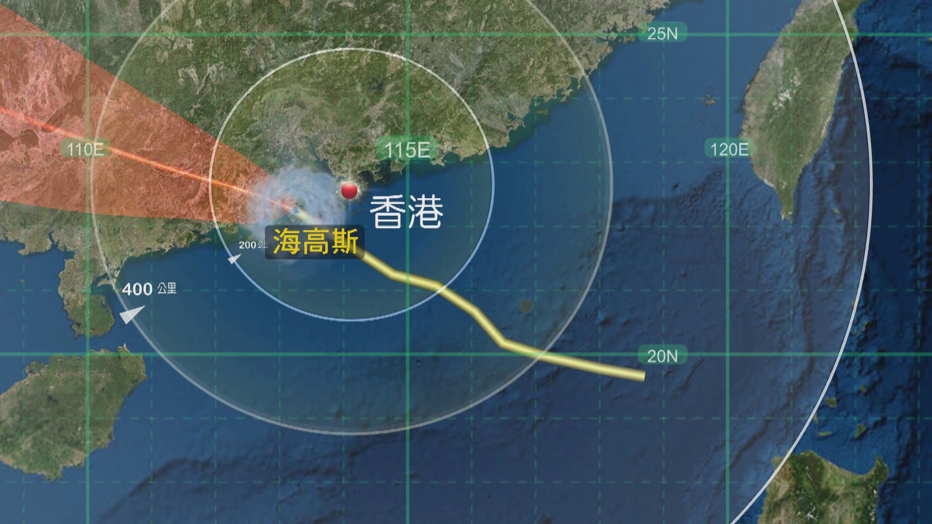 天文台改發八號東南烈風或暴風信號　十一時至一時改發三號信號