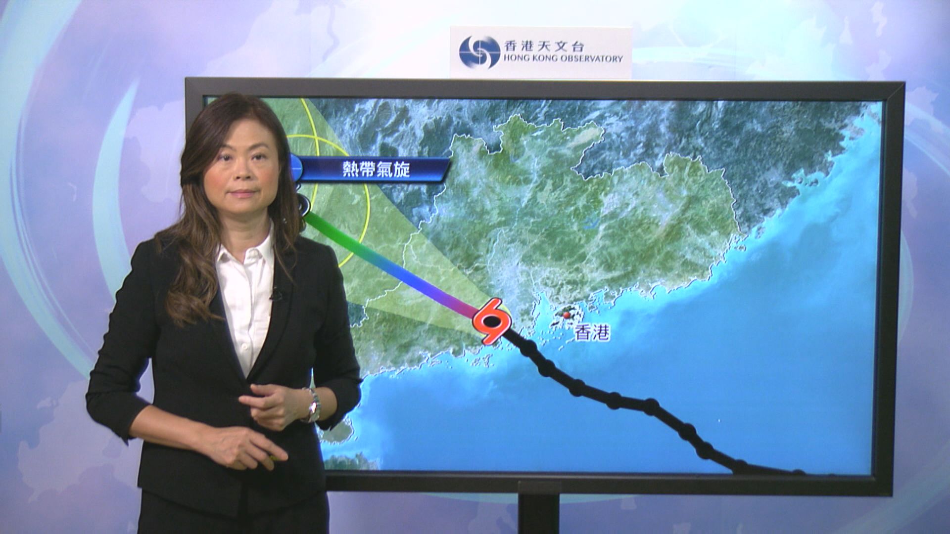 海高斯登陸珠海　天文台11時至1時內改發三號信號