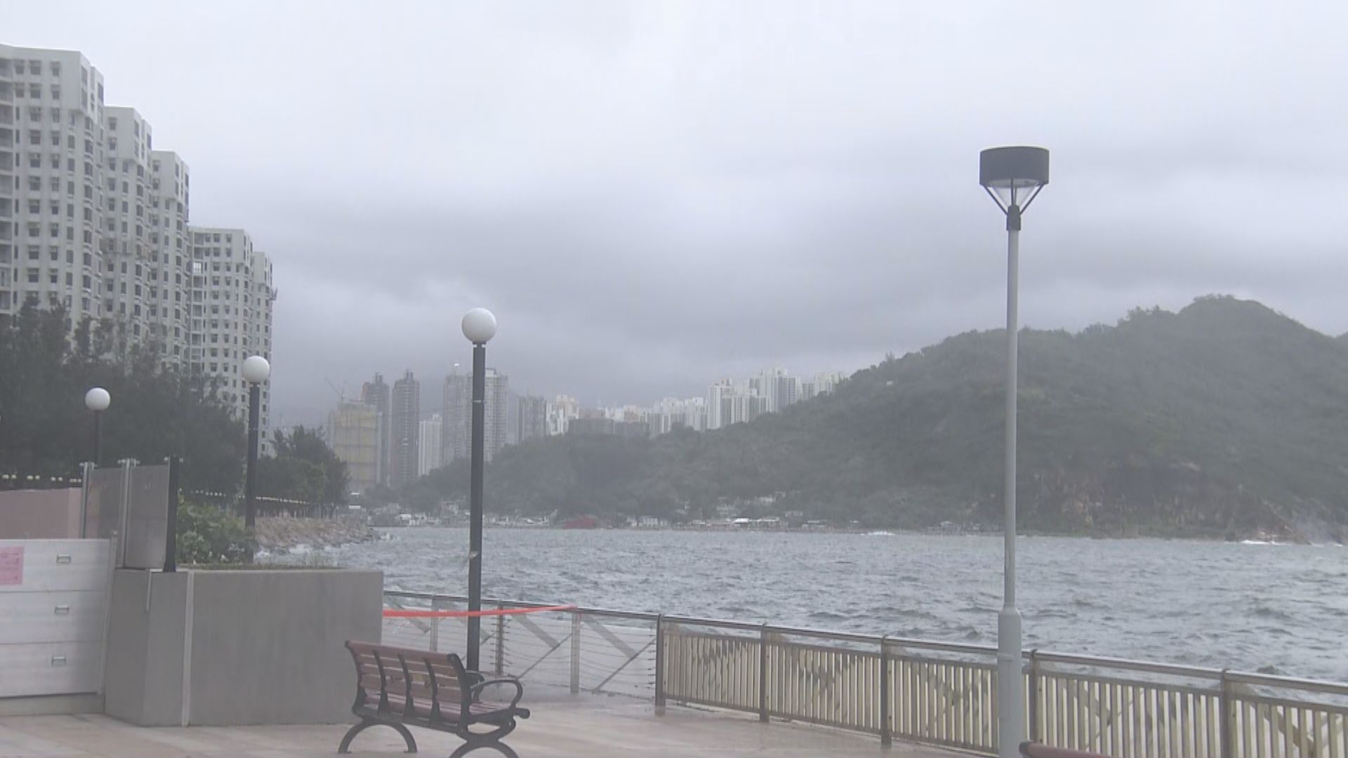 杏花邨風勢頗大未見水浸　未影響居民早上外出