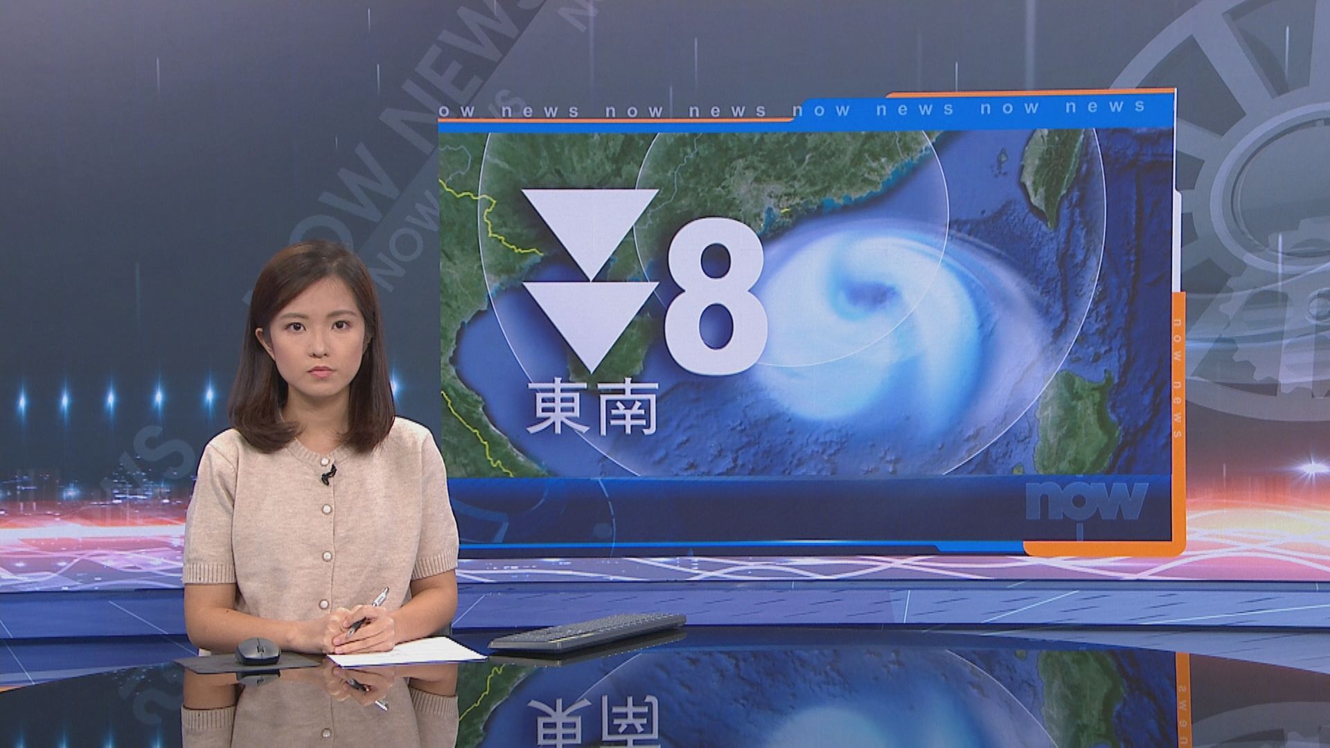 天文台：當本港風力有跡象緩和時　會考慮改發三號信號