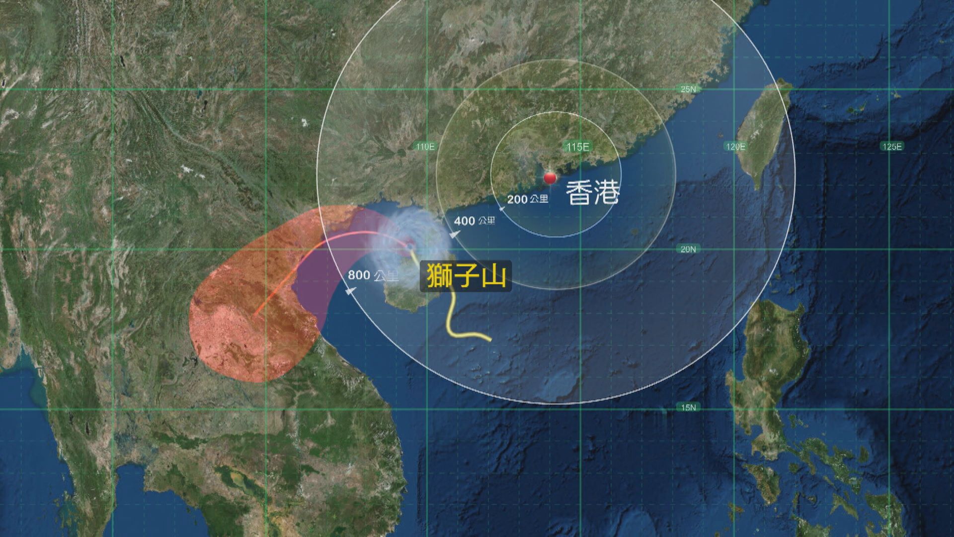 天文台：視乎本地風力　未來一兩小時考慮改發三號信號