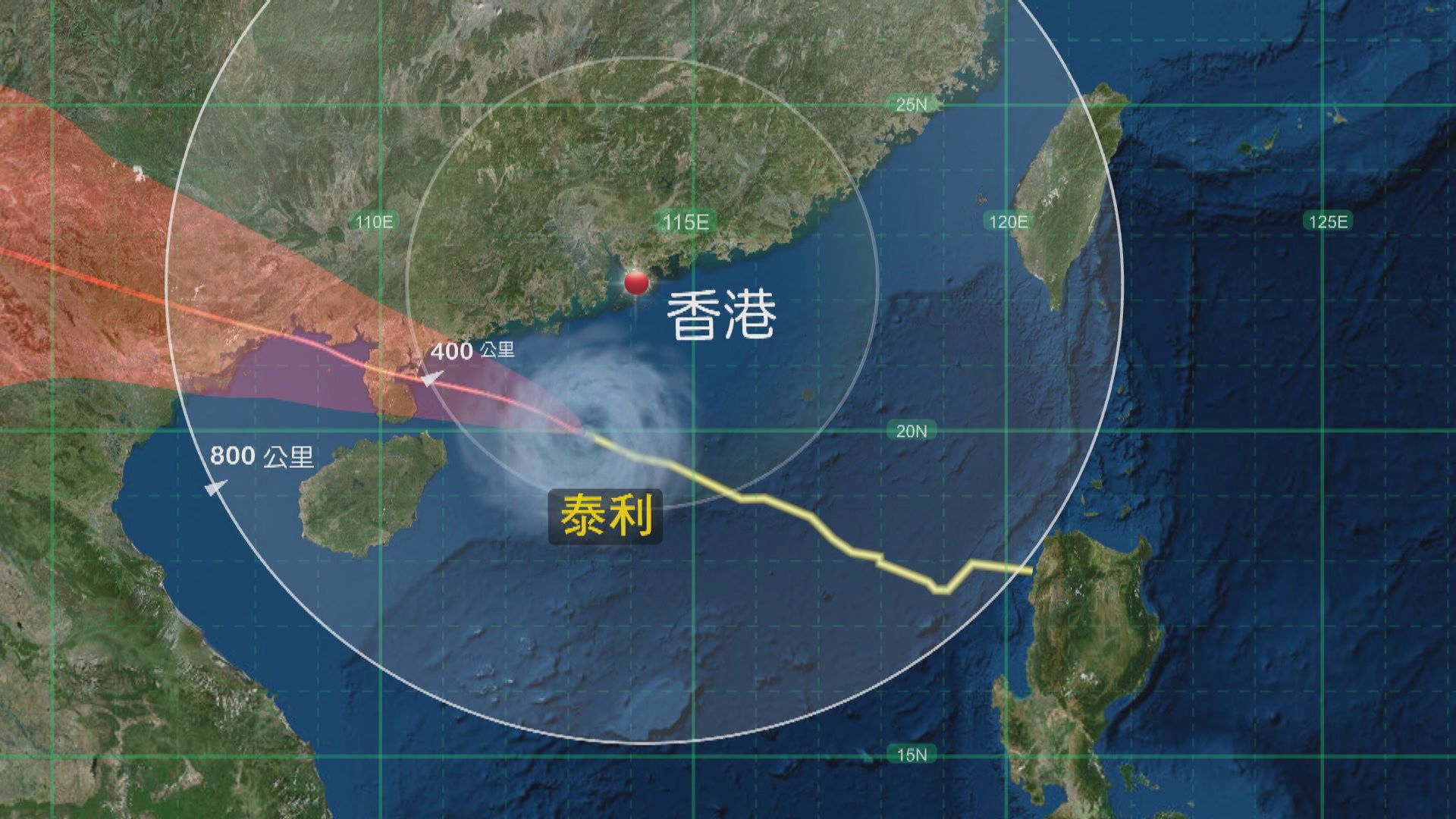 天文台預計八號信號至少維持至中午12時