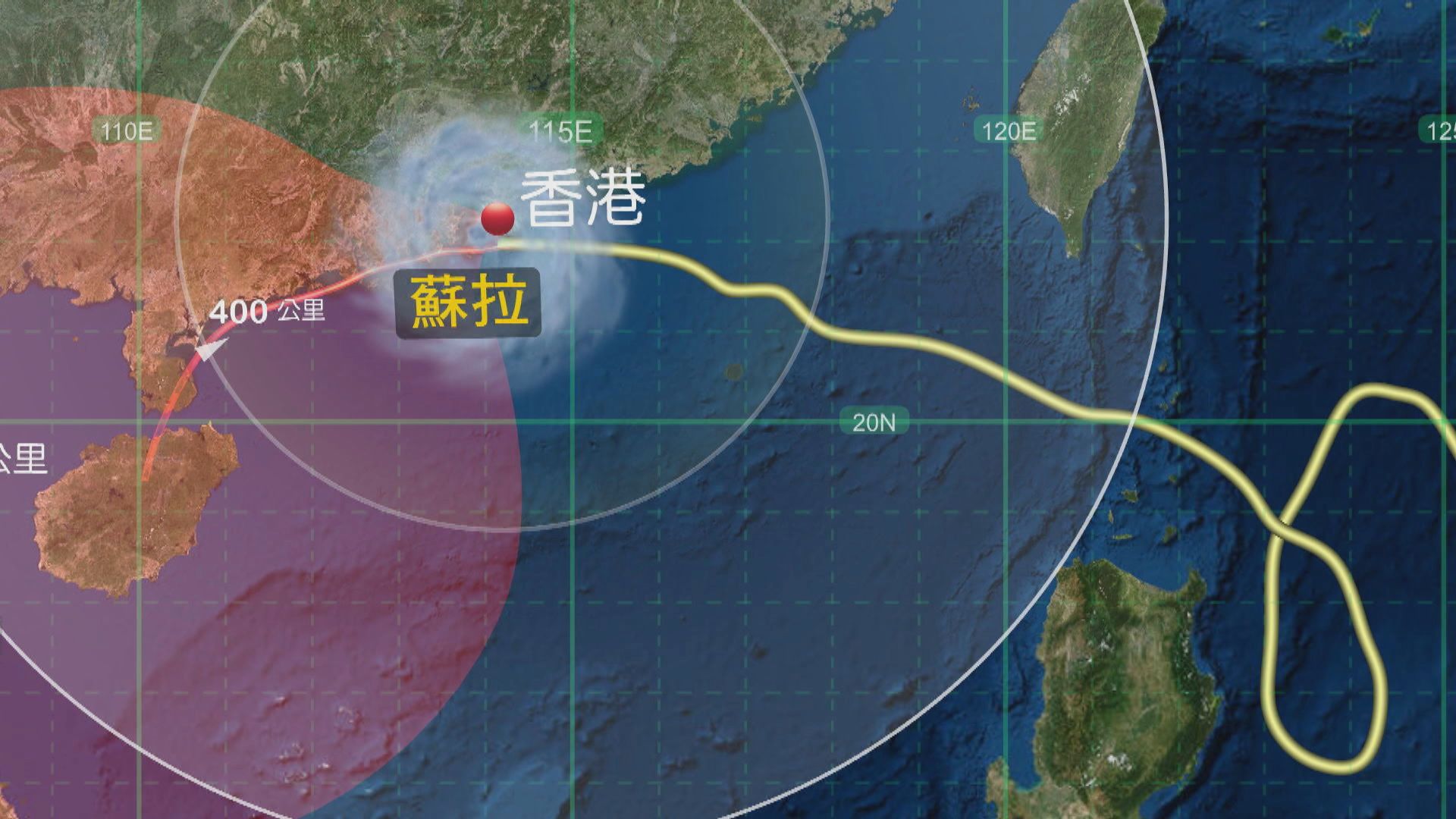 十號颶風信號生效 蘇拉已減弱為強颱風