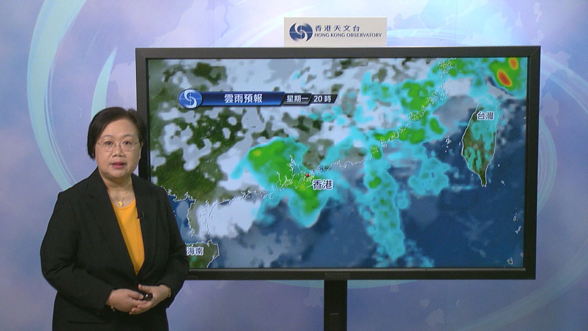 一號信號生效 天文台下午5時40分改發三號信號