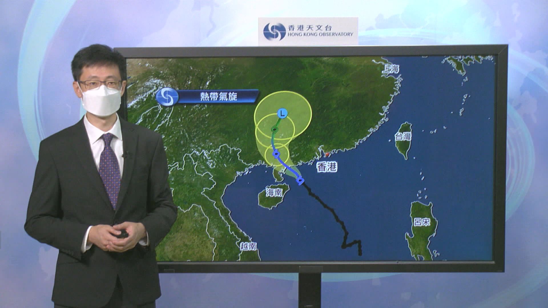 暹芭採較偏東路徑　八號烈風或暴風信號料中午前維持