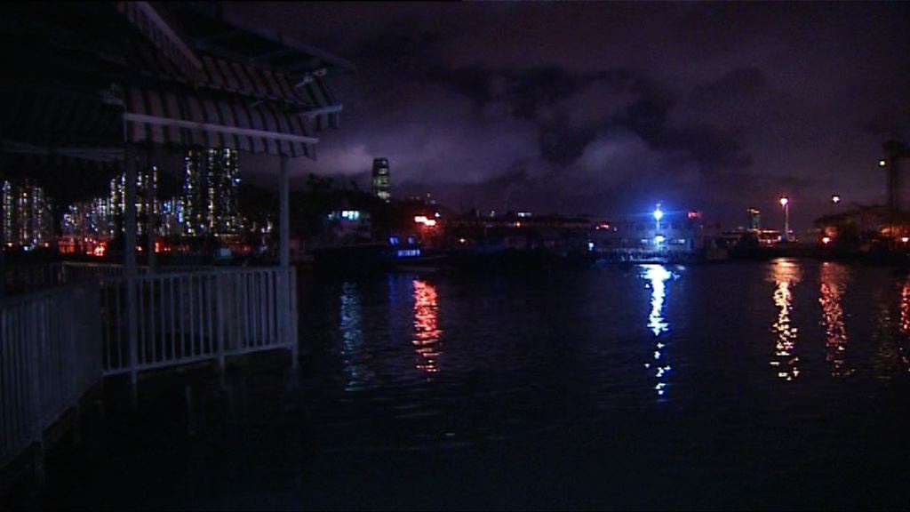 入夜後市面風勢減弱