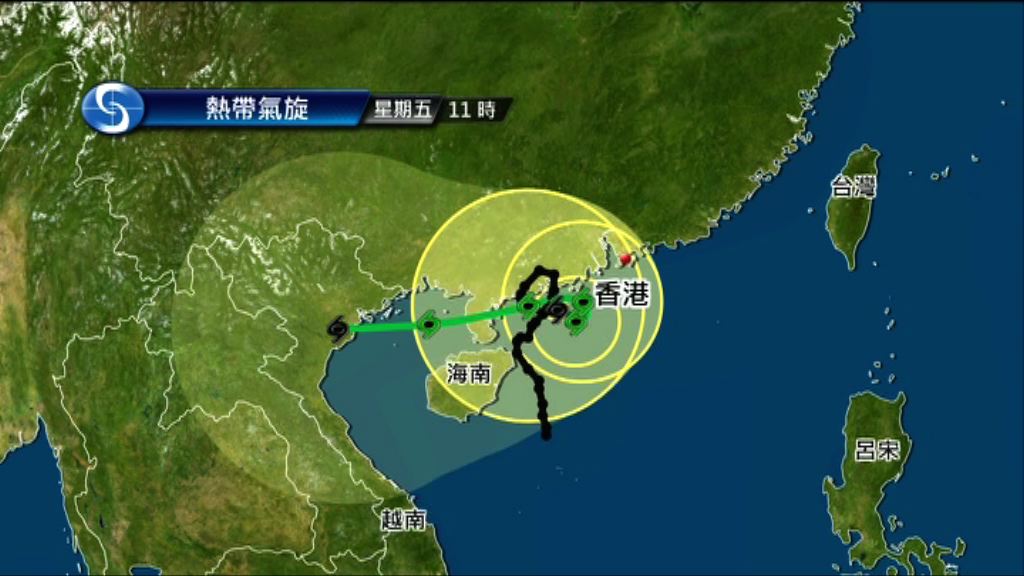 天文台料未來兩天間中有大驟雨