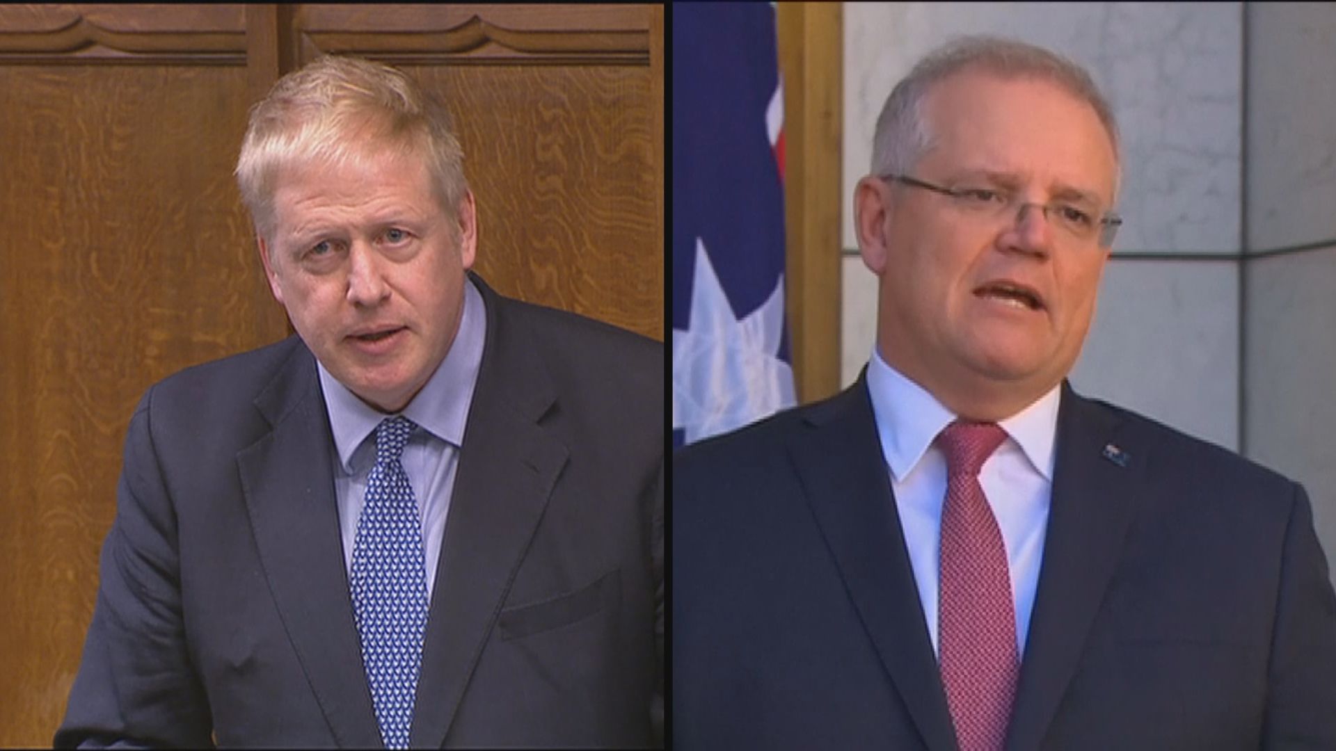 英澳領袖討論港區國安法