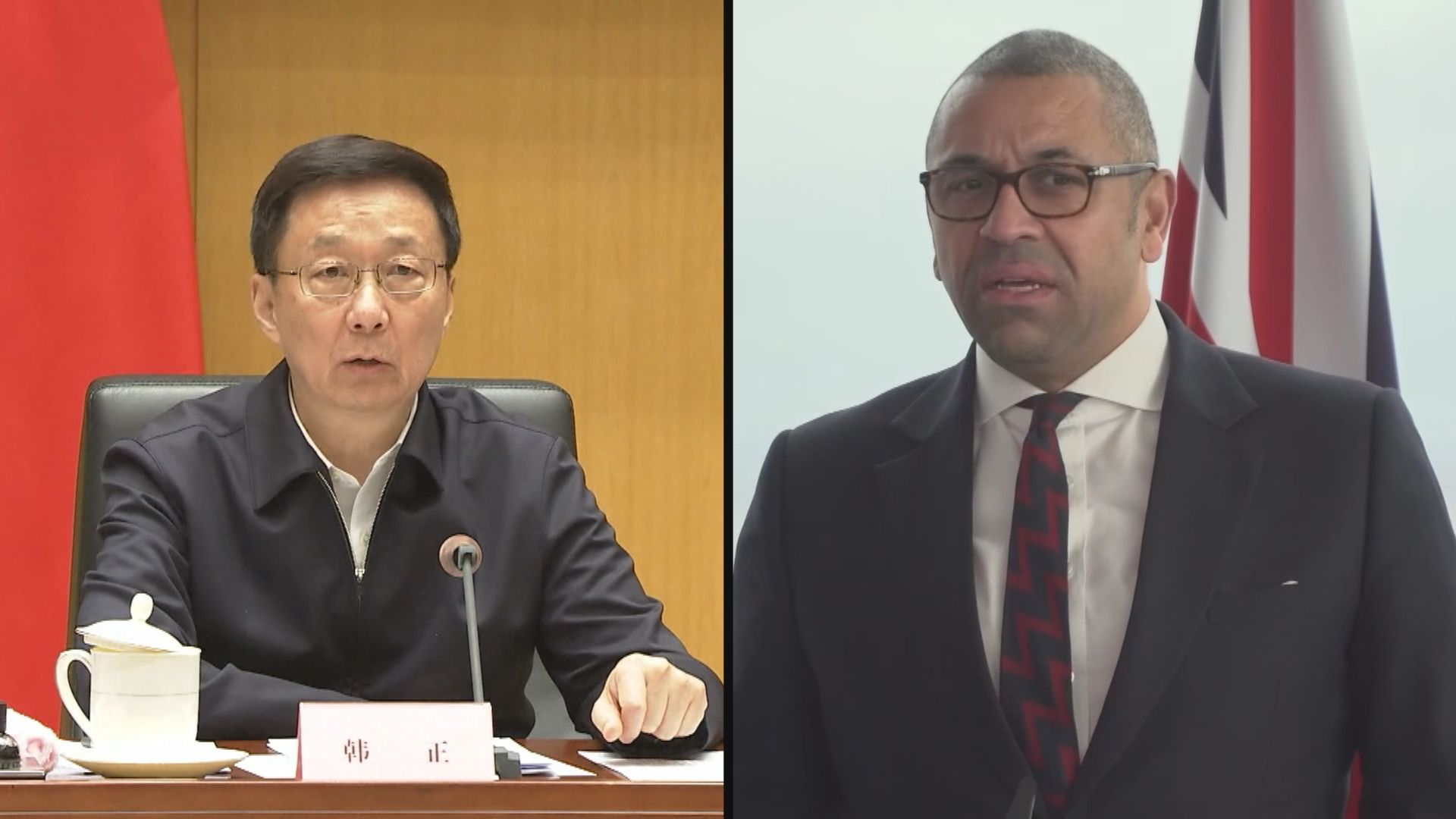 英國外相祁湛明料本周將與國家副主席韓正會面