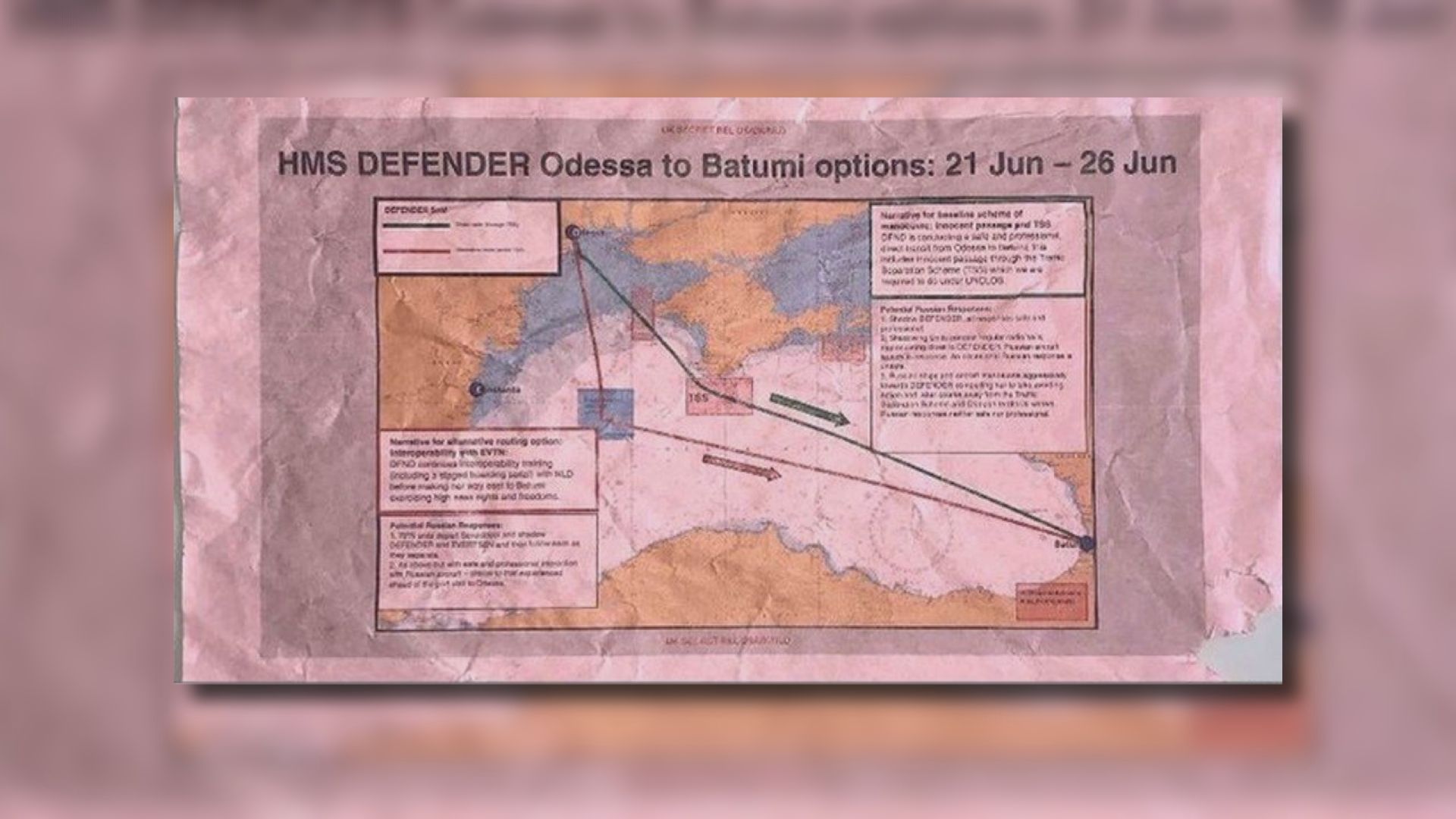 英國防部尋回機密文件　內容涉英俄軍艦黑海接觸