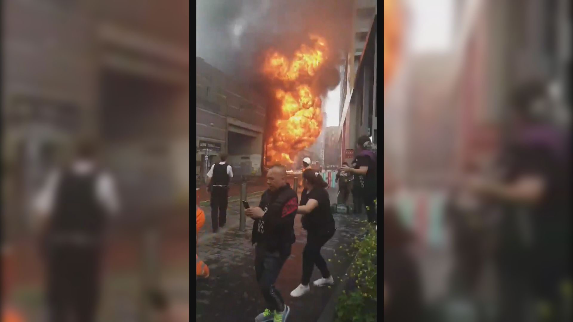 倫敦地鐵象堡站發生火警　現場冒出火光濃煙