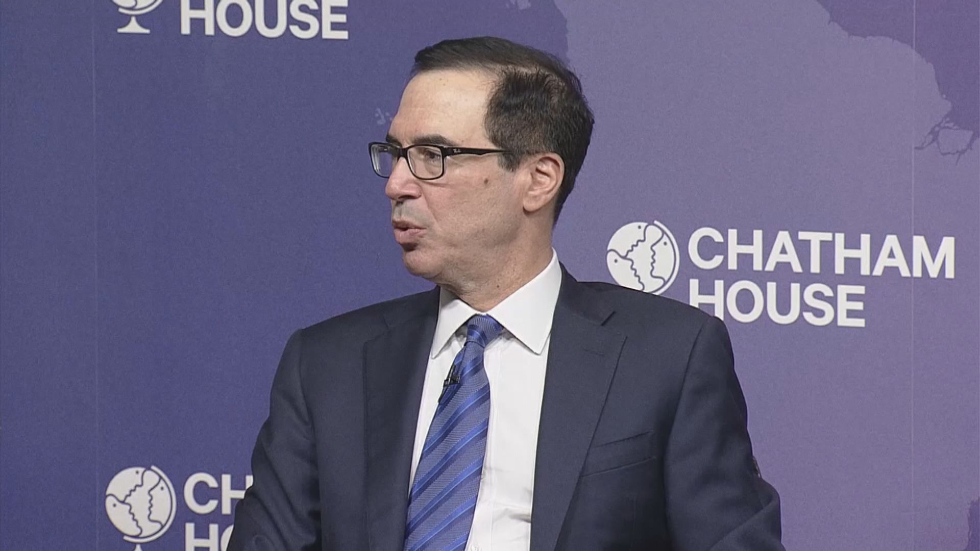 姆努欽訪英討論華為問題惟未透露詳情