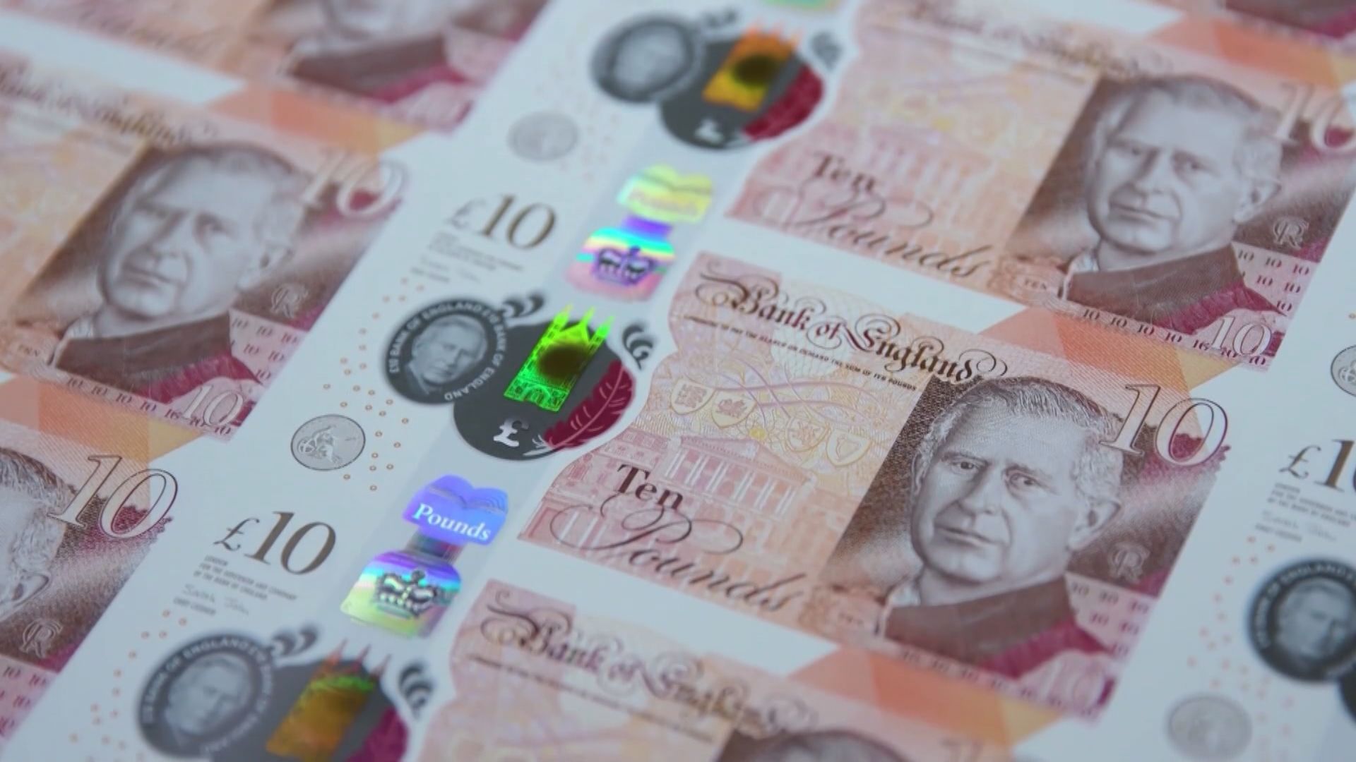 印有英王查理斯三世肖像紙鈔周三起流通