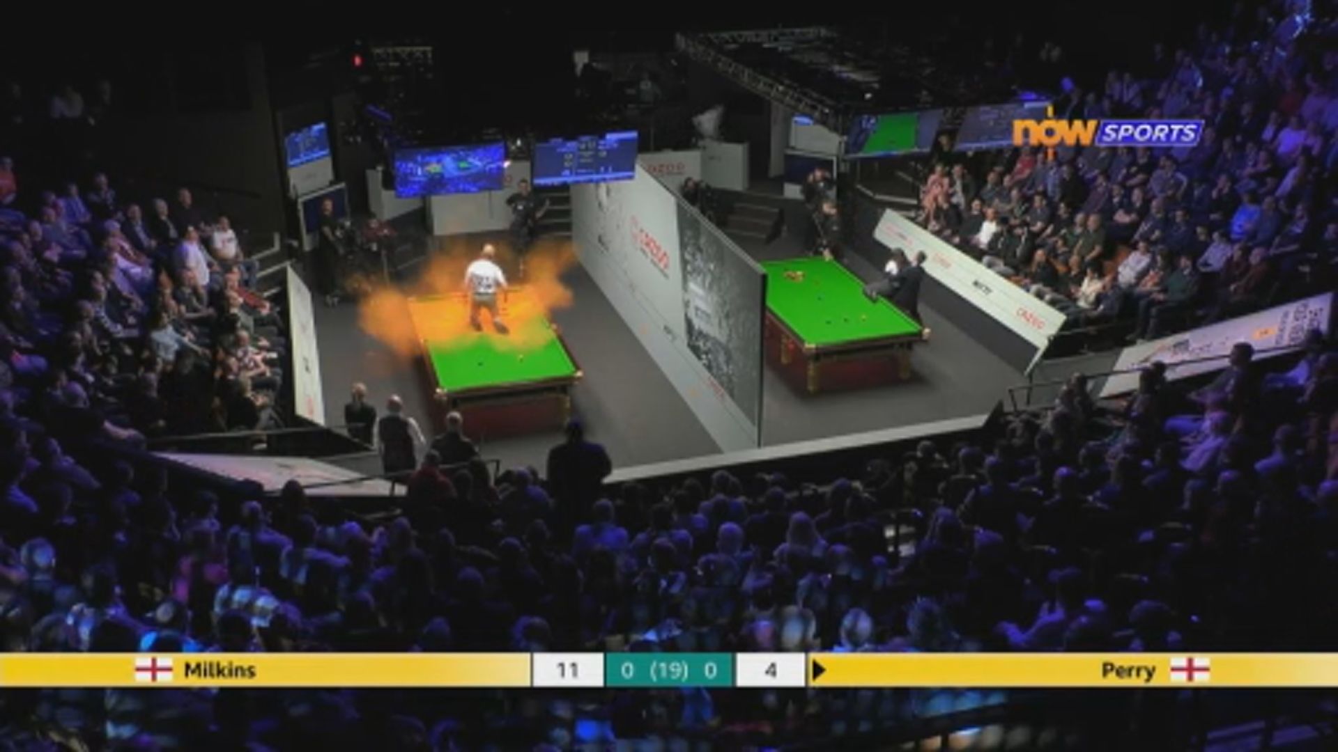 環保人士向桌球檯灑粉末　世錦賽比賽受阻