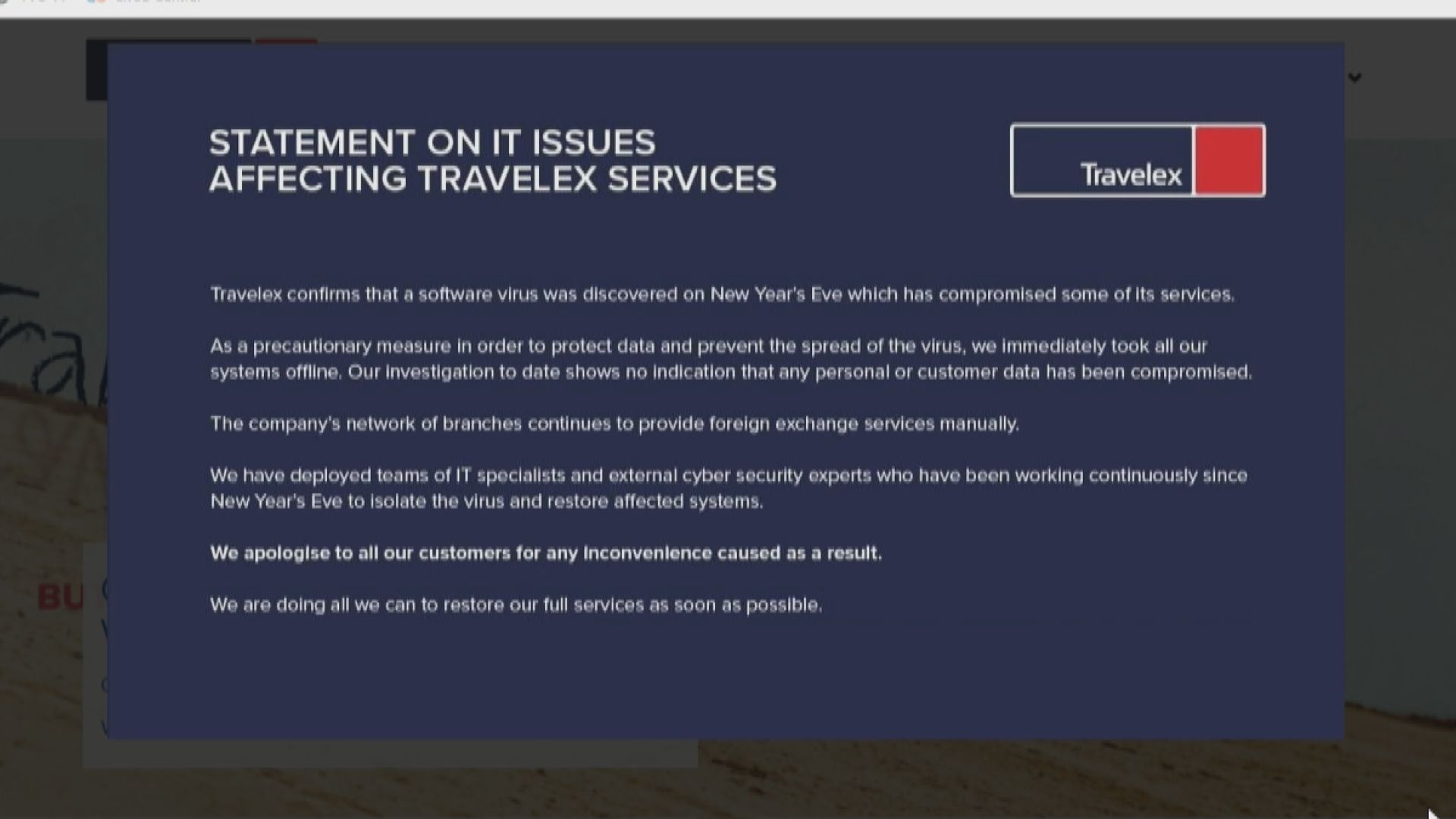 Travelex遭黑客勒索未有通報客戶及政府捱批