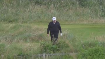 特朗普外訪蘇格蘭　被質疑藉機為旗下高爾夫球場爭取曝光