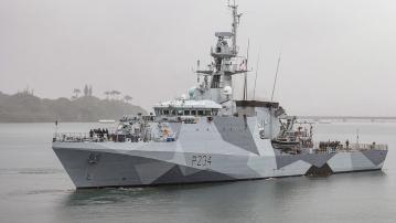 英國證實巡邏艦斯佩號通過台灣海峽