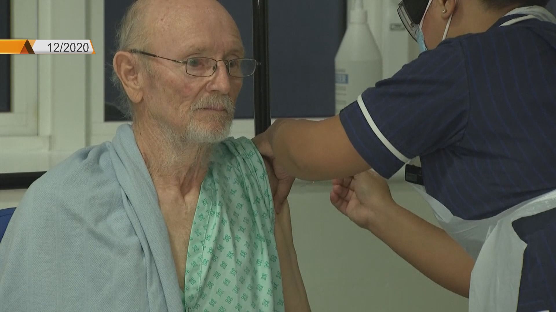 英國首名接種輝瑞疫苗老翁逝世　當局指與疫苗無關