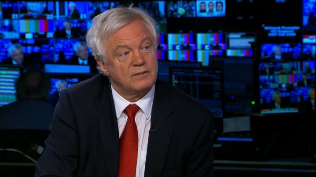 戴德偉有信心能達成良好脫歐協議