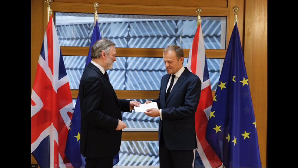 英國正式啟動脫離歐盟程序