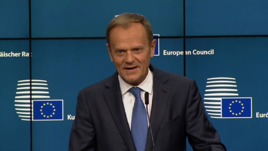 圖斯克祝賀文翠珊留任 促盡快展開脫歐談判