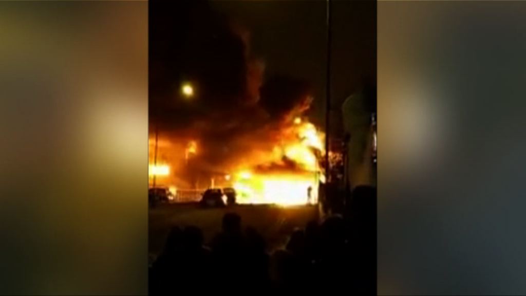 倫敦北部油漆廠失火　無人傷