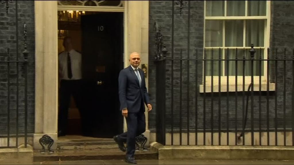 英國宣布由賈偉德出任內政大臣