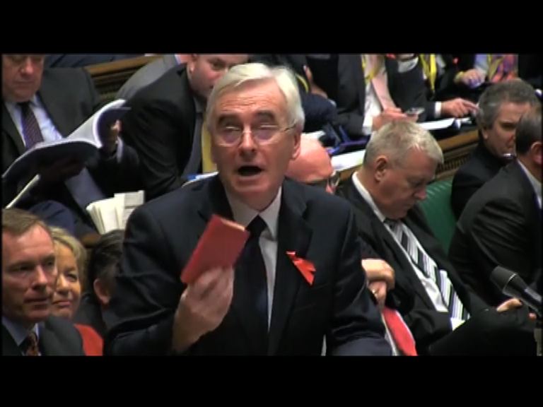 英影子財相國會上引用《毛語錄》惹爭議