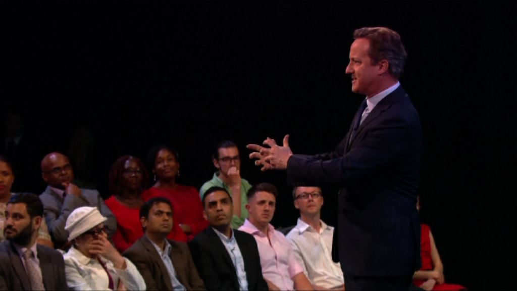 卡梅倫出席電視辯論力陳留歐好處