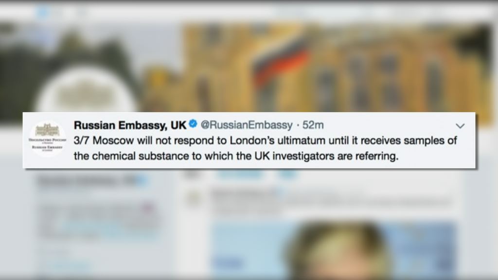 前特工中毒案　俄指若英國有報復措施不會坐視不理