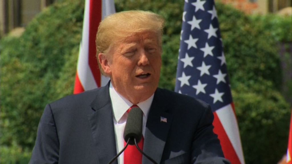 特朗普否認曾在脫歐問題上批評文翠珊