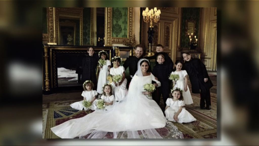 肯辛頓宮發布哈里與梅根婚照